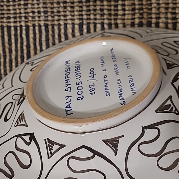 DERUTA HAND PAINTED  DECORATIVE PLATTER MADE IN ITALY - Picture 5 of 8